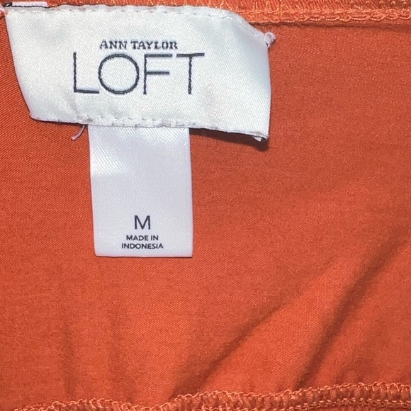 Loft Adj. Shoulder Tie Cami with beads size M, Orange - Picture 6 of 7